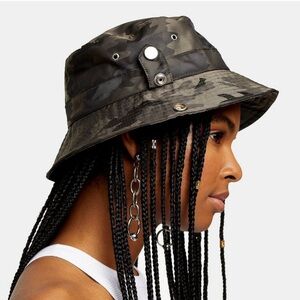 NWT Topshop Camouflage Bucket Hat